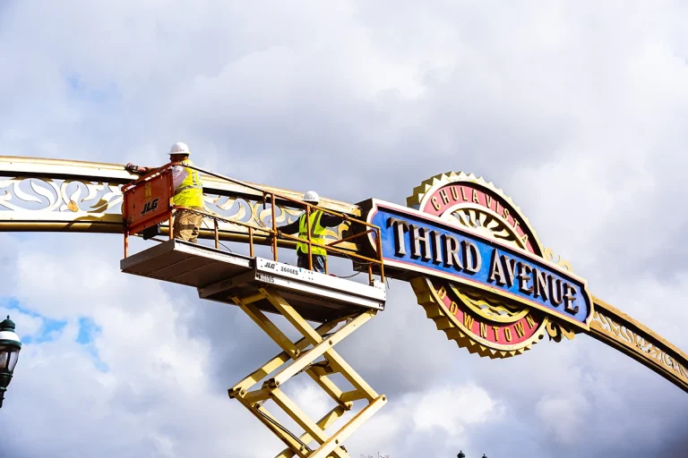 The Chula Vista sign is getting a new paint job and LED lights