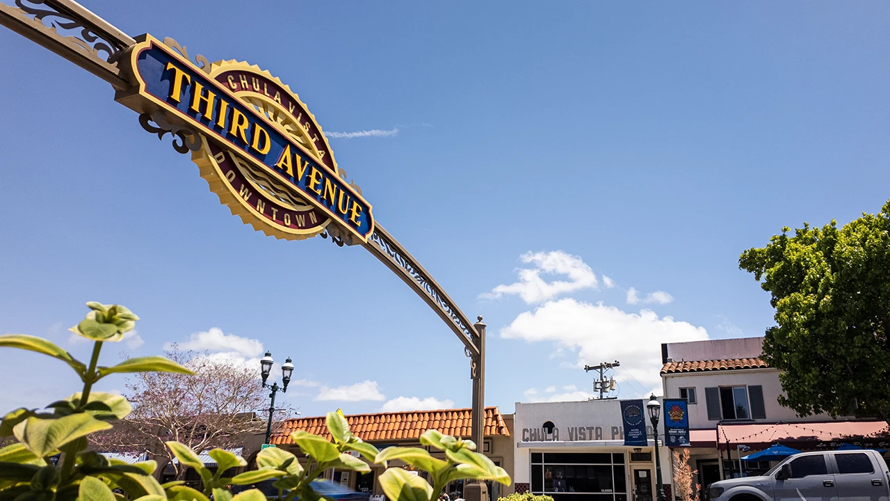 Downtown Chula Vista on a sunny day