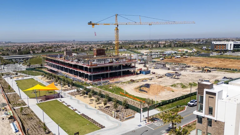 Construction of the new Millenia Library Celebrated a Milestone on Tuesday