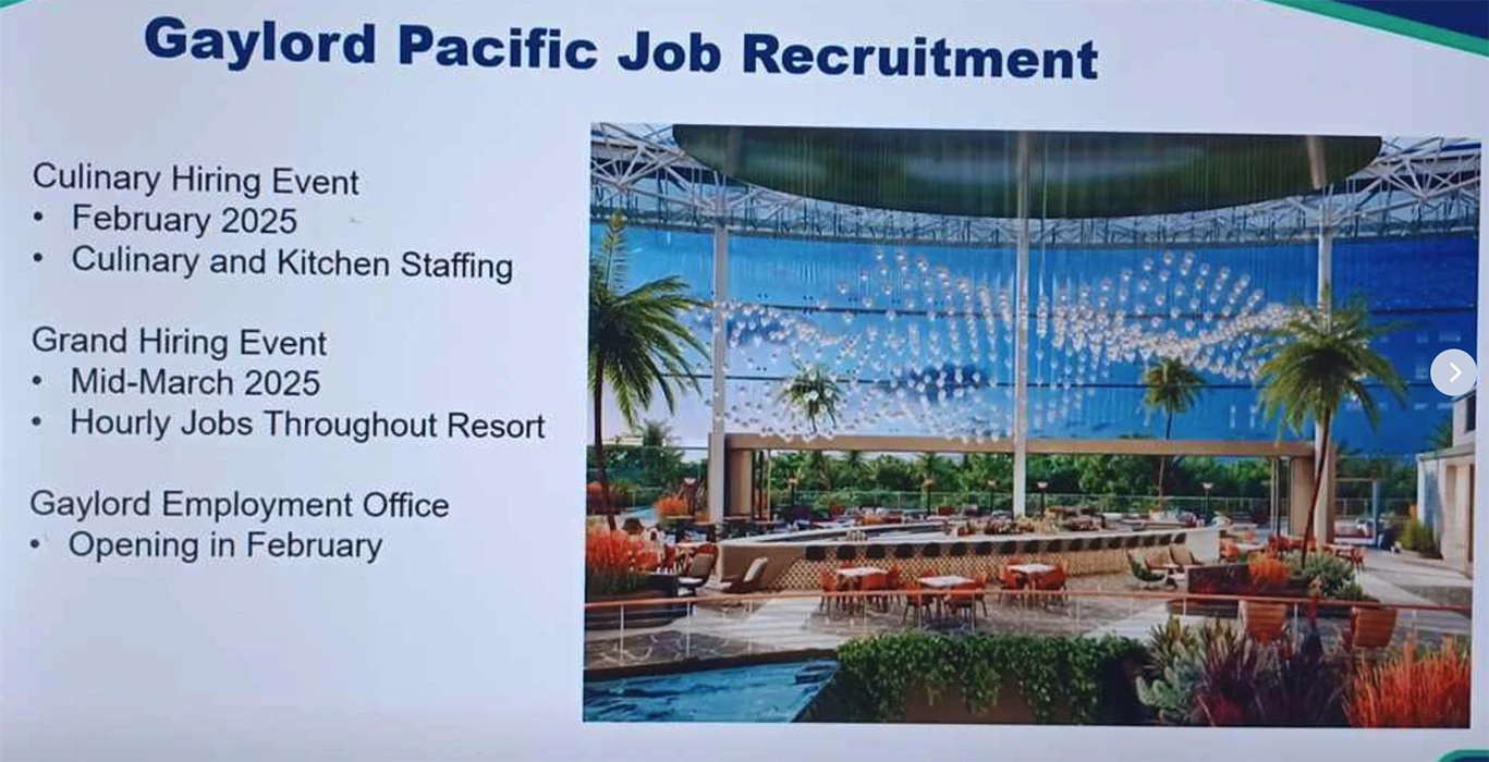 Gaylord Pacific Resort & Convention Center Jobs