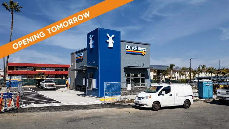Chula Vista Dutch Bros Coffee is opening tomorrow at 5 AM
