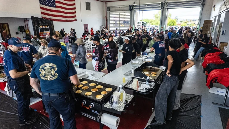 Strong Community Turnout for Bonita Fire Department Annual Pancake Breakfast this morning