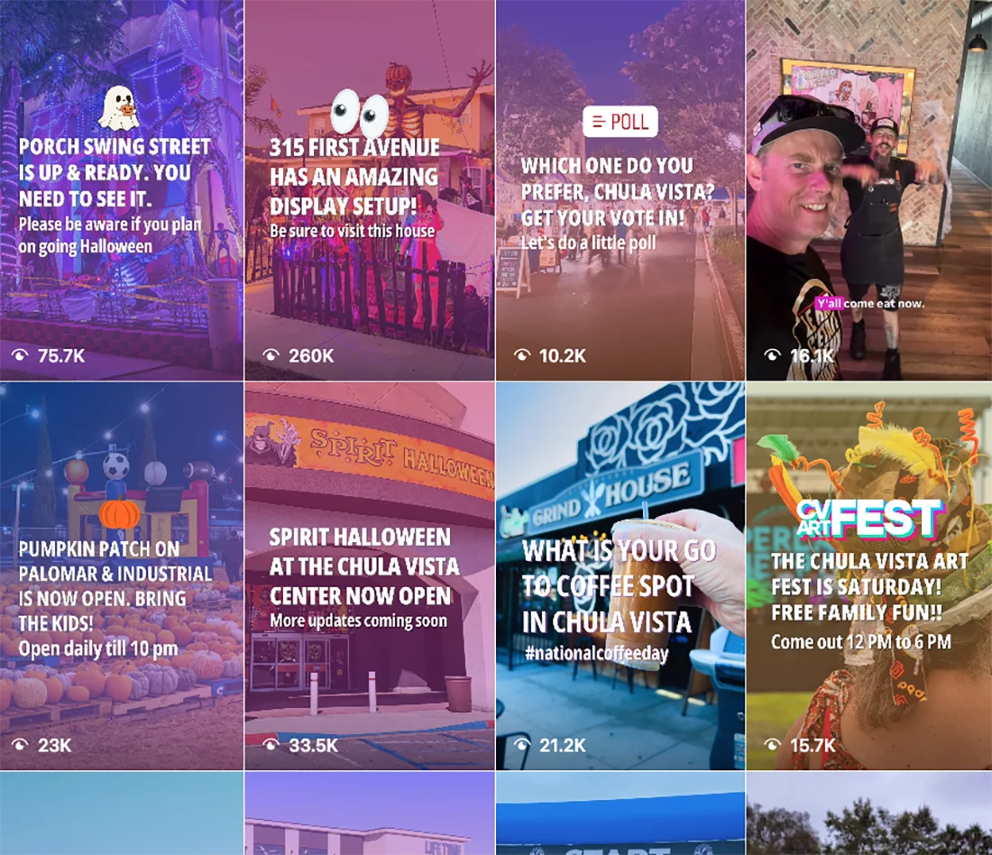 Chula Vista Living Instagram Reach