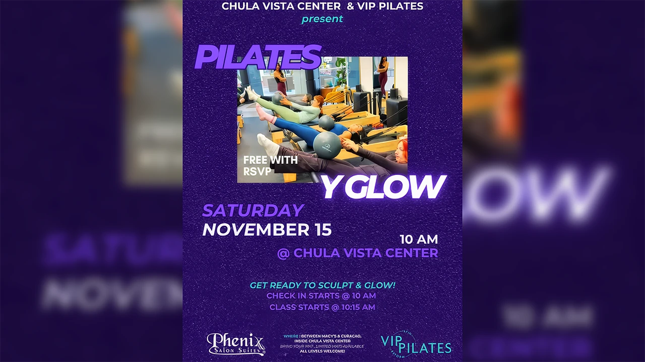 Pilates Y Glow at the Chula Vista Center