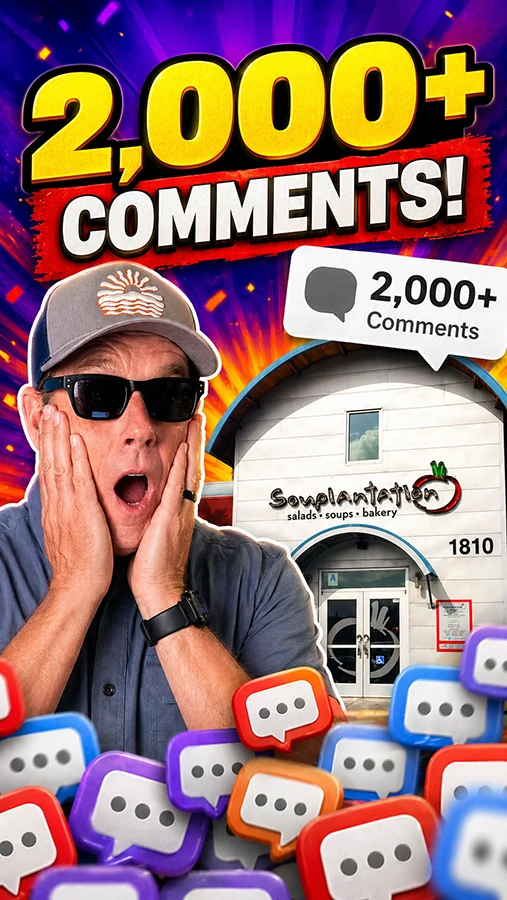 Over 2000 comments on Facebook and Instagram