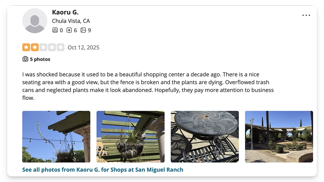 San Miguel Ranch Shopping Center Reviews