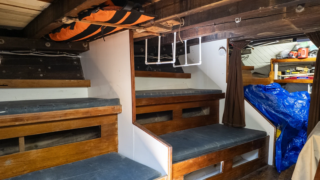 Sleeping quarters inside the Bill of Rights ship