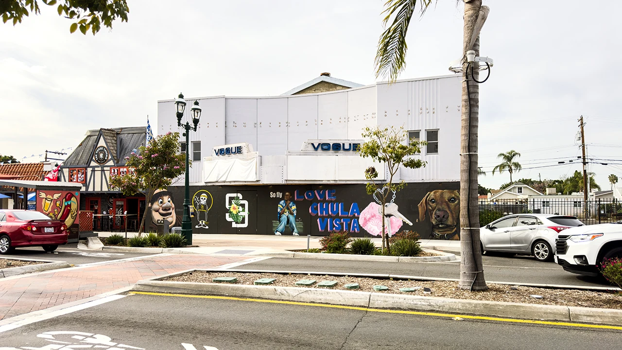 Historic Vogue Theater in downtown Chula Vista