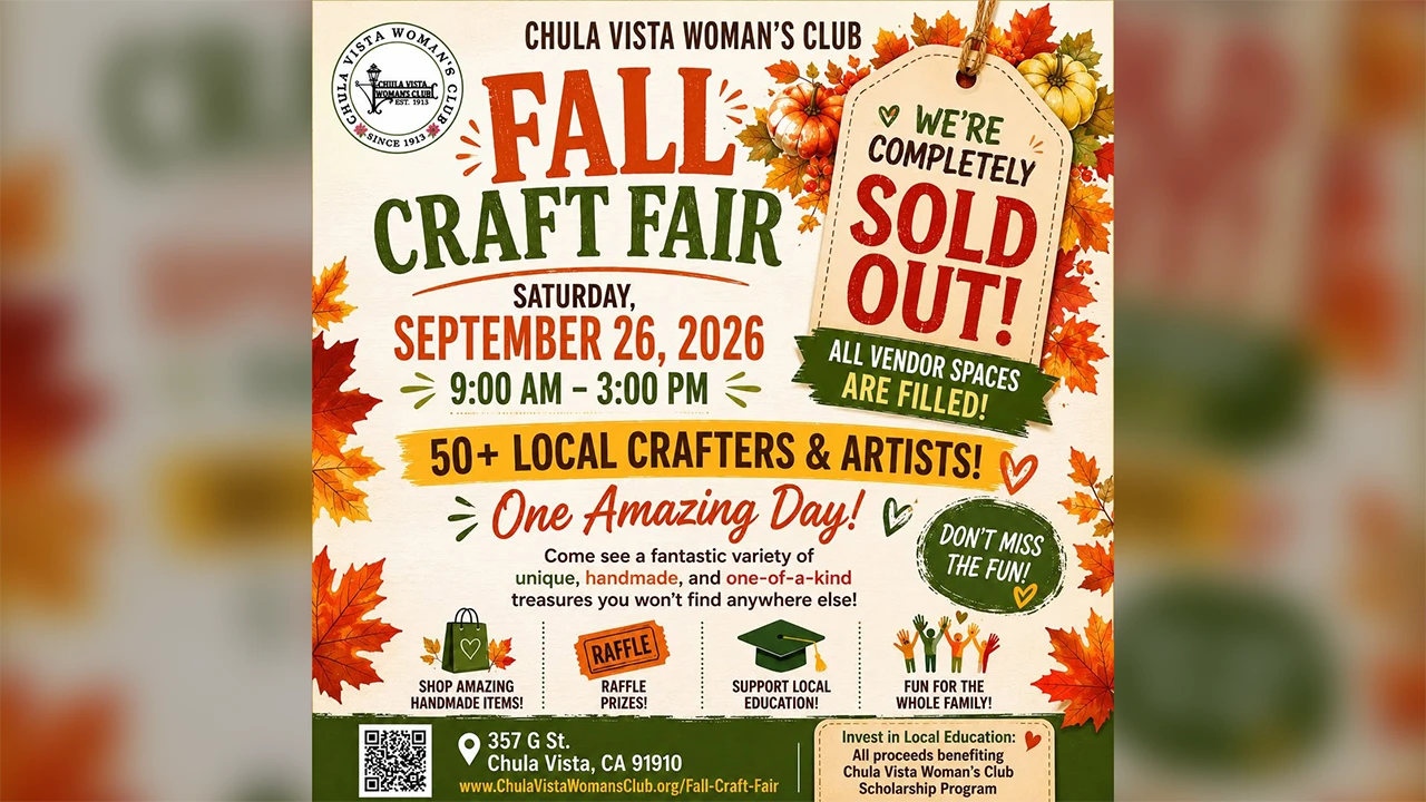 Chula Vista Woman's Club Fall Craft Fair